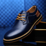 David - Echte Lederschuhe für Herren – Blau