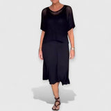 Alma | Sommerkleid-Set für Damen – Schwarz
