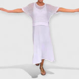 Alma | Sommerkleid-Set für Damen – Weiß