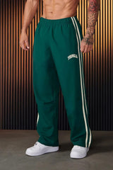 Bryan - Herren Sporthose mit Doppelstreifen-Print – Grün