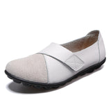 Hochwertige orthopädische Schuhe aus echtem, bequemem Leder Loafers – Weiß