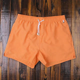 Gestreifte Herren Badeshorts - Modisch und bequem – Orange