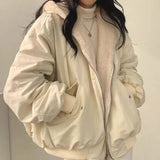 Brista - bequeme ubergrößen damen-winterjacke – Weiß