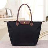 Oxford-Schultertasche de luxe – Schwarz