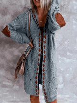 Matilda – langarm-cardigan im vintage-stil – Blau