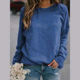 Eliza | Stilvolles, bequemes Sweatshirt mit Rundhalsausschnitt – Blau