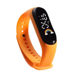 Jayline 3Bar Wasserfeste Digitaluhr Mit Silikonband, Ovales Gehäuse, Robuste Konstruktion – Orange