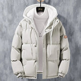 Aga - männlicher mantel windbreaker jacken – Weiß