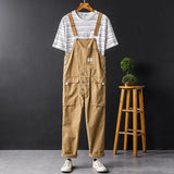 Veynelle – Stylischer Cargo-Overall aus Baumwolle – Khaki