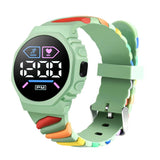 Sportliche Uhr Digital Samuel – Wasserdicht, 3 Bar, Silikonarmband, Männer, Langlebig – Grün