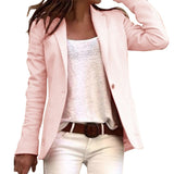 Damen-Blazer mit schmaler Passausrichtung | langarm – Rosa