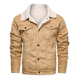 Werner - schlanke bomberjacke aus echtem leder – Khaki