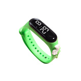 Digitale Armbanduhr Frauen - Jenifer Quarz-Silikonuhr In Eleganter Ovalform Mit Silikonarmband – Grün
