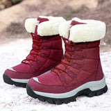 Karen – damenstiefel für den winter – Rot