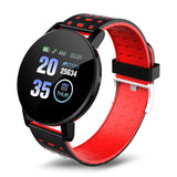 Stanley Gummi Bluetooth Smartwatch Günstig – Robustes Gummiband, 35mm Display, Bluetooth 4.0 – Schwarz - Rot