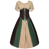 Damen Stilvolle Klassische Oktoberfest Dirndl Kleid – Beige