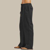 Daan | Stylische Sommerhose aus Leinen für Herren – Schwarz