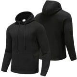 Erwan - klassischer kapuzenpulli für männer – Schwarz