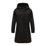 Leichte Regenjacke für Damen | Klassisch – Schwarz