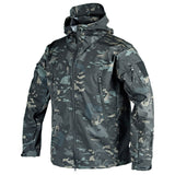 Outdoor-winterjacke für herren – burgh – Schwarze Tarnung