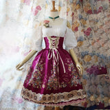 Damen Blumen Oktoberfest Dirndl Kleid – Rosa