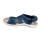 Daphne™ - Modische, verstellbare Sommersandalen mit Fußgewölbestütze – Marineblau