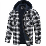 Hudson – coole karojacke – Schwarz und Weiß