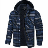 Hudson – coole karojacke – Marineblauw