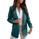Damen Lange Leicht Blazer | Formell – Grün