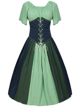 Damen Stilvolle Klassische Oktoberfest Dirndl Kleid – Grün