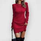 Elena | Elegantes Spitzenkleid – Rot