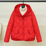 Gemütliche, bequeme Winterjacke – Rot