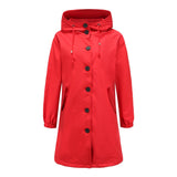 Leichte Regenjacke für Damen | Klassisch – Rot