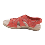 Daphne™ - Modische, verstellbare Sommersandalen mit Fußgewölbestütze – Rot