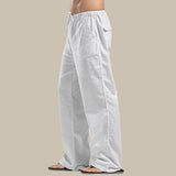 Daan | Stylische Sommerhose aus Leinen für Herren – Weiß