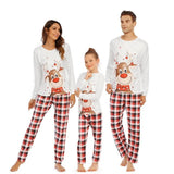 Familie Weihnachten Pyjama Satz | Warme – Weiß 2