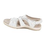 Daphne™ - Modische, verstellbare Sommersandalen mit Fußgewölbestütze – Weiß