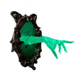 WraithClutch – Wanddeko mit Geisterhand für die Halloween-Dekoration – Grün