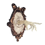 WraithClutch – Wanddeko mit Geisterhand für die Halloween-Dekoration – Weiß