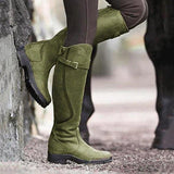 Keshia – Wasserdichte Lederstiefel – Grün