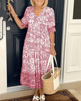 Blair | Stilvolles und Bequemes Sommerkleid – Rosa