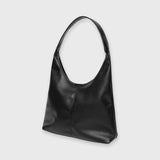 Zeitlose vegane Lederhandtasche – Schwarz