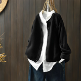 Morgan | Weiche Strickjacke für gemütliche Tage – Schwarz