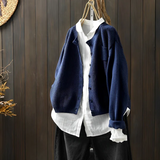 Morgan | Weiche Strickjacke für gemütliche Tage – Blau