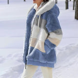 Ace-jacke - ultraweiche fleecejacke mit kapuze – Azurblau