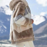 Ace-jacke - ultraweiche fleecejacke mit kapuze – Brun