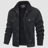 Vibe – herrenjacke aus cord – Dunkelgrau