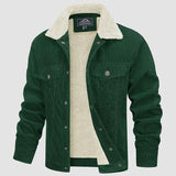 Vibe – herrenjacke aus cord – Grün