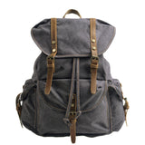Interlaken™ - Militärischer Canvas-Rucksack – Dunkelgrau