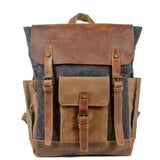 GRANADA | Vintage Laptop-Rucksack – Dunkelgrau